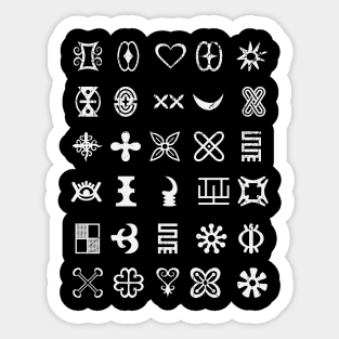 Africa Sankofa Adinkra Symbol Collection Part 1 Sticker